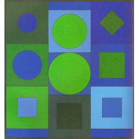 Alphabet VB - Victor Vasarely 1960 Acrylic on canvas 160x150cm Alphabet VB - Victor Vasarely 1960 Acrylic on canvas 160x150cm