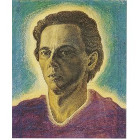 Autoportrait - Victor Vasarely 1934 Pastel on paper 56x36cm Autoportrait - Victor Vasarely 1934 Pastel on paper 56x36cm