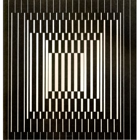 Bora III - Victor Vasarely 1964 Oil on canvas 149x141cm Bora III - Victor Vasarely 1964 Oil on canvas 149x141cm