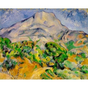 Cezanne - Mont Ste-Victoire from the South West - 1890-1900 Oil on canvas