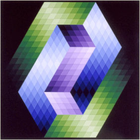 Keple-Gestalt - Victor Vasarely, 1968 Acrylic on canvas 160x160cm Keple-Gestalt - Victor Vasarely, 1968 Acrylic on canvas 160x160cm