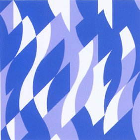 two-blues Bridget Riley - Two Blues
