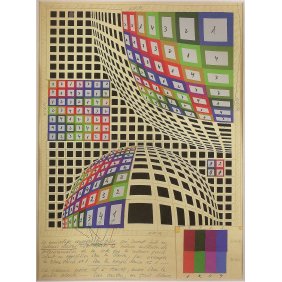 Untitled - Victor Vasarely c.1978 Untitled - Victor Vasarely c.1978