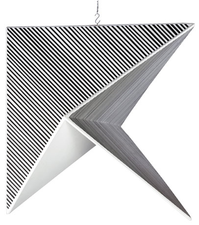 La cocotte, Jesus Rafael Soto, 1956. Paint on wood, 23 5/8 x 33 x 23 5/8 in. La cocotte, Jesus Rafael Soto, 1956. Paint on wood, 23 5/8 x 33 x 23 5/8 in.