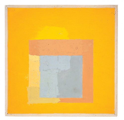 Josef Albers, Color study for homage to the square, platinium, not dated