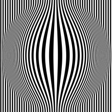Op Art Bulging Vertical Stripes featured